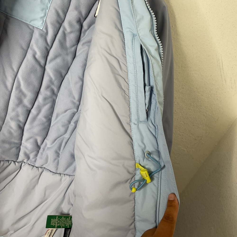 L.L. Bean Girls Blue Thinsulate Hooded Winter Jacket Outdoor Snow, Large 14/16 - Picture 8 of 16
